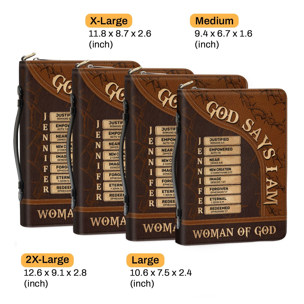 Man Of God / Woman Of God Leather Book Cover, Personalized Bible Cover, Christian Gift, Bible Covers Jesus Gifts